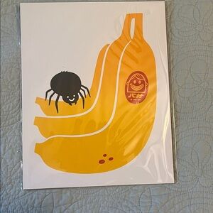 Banana and Spider Art Print "The Little Friends of Printmaking"